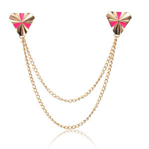 Collar Tips & Chain ~ Triangle ~ 2- Colors